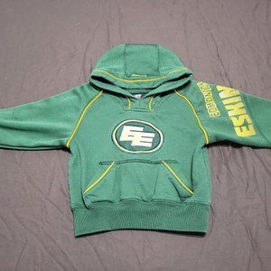 Reebok CFL Edmonton Eskimos Hoodie Football Activewear Green Yellow Accents 3T